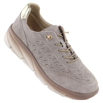 13. Damen-Pumps mit hohem Absatz in Nude von Sergio Leone, Modell 1459