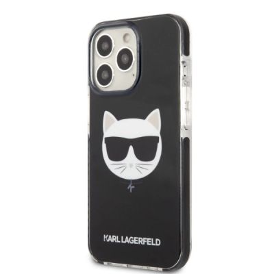 2. Karl Lagerfeld KLHCP13LTPECK iPhone 13 Pro / 13 6.1" Hardcase schwarz/schwarz Choupette Head