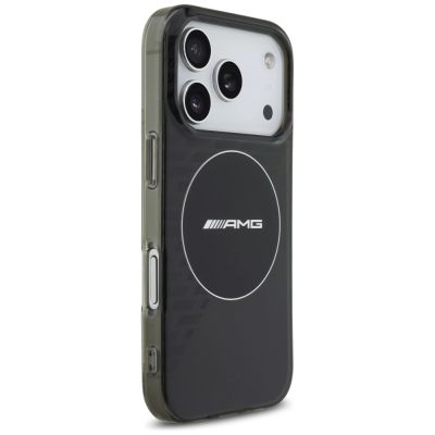4. AMG Double Layer Transparent Smocked MagSafe Case für iPhone 17 Pro - Schwarz