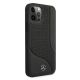 4. Mercedes Leder-Perforated Area Case für iPhone 12 Pro Max - Schwarz