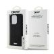 8. DKNY 3D Rubber Repeat Pattern Hülle für iPhone 15 Pro Max – Schwarz