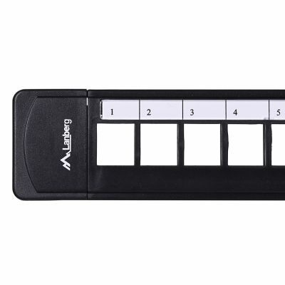 8. Patchpanel Lanberg PPKS-1124-B (1HE; 19")