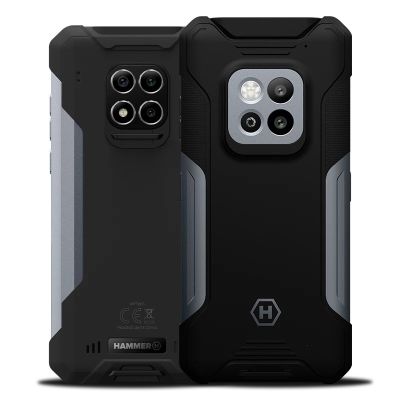 HAMMER Construction 2 5G (Silber) DS-Smartphone 6,58" IPS 1080x2408/2 GHz/128 GB/6 GB RAM/Android 14/microSD/WLAN, Bluetooth, 5G