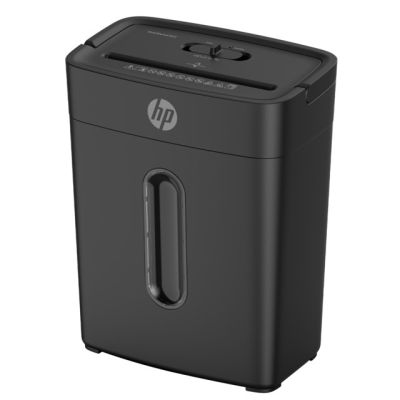 HP One Shred 6CC Aktenvernichter, Partikelzerkleinerung, 68 dB, Schwarz