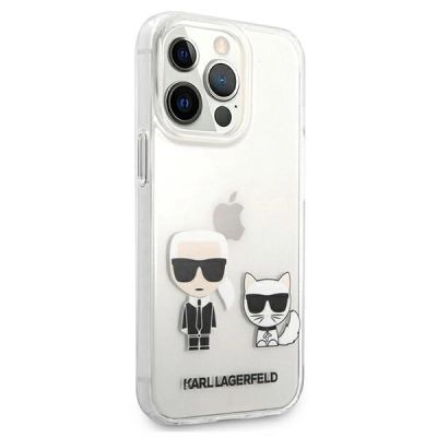 4. Karl Lagerfeld Karl & Choupette Hülle für iPhone 13 Pro Max 6,7" - Transparent