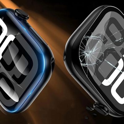 3. Tech-Protect Easy Set Flex+ 3er-Pack Schutzglas für Apple Watch 40 mm – Schwarz