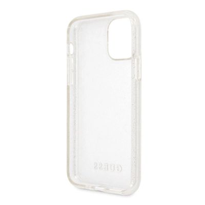 4. Guess GUHCN58PCGLSI iPhone 11 Pro Silber/Silber Hartschale Glitter