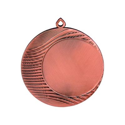 9. Bronzemedaille insgesamt mit Platz für ein 50-mm-Emblem – Stahlmedaille