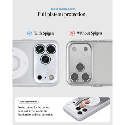 7. Spigen Ultra Hybrid MagSafe Hülle für iPhone 18 Pro Max / 17 Pro Max – Silber