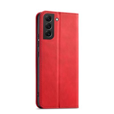 3. Magnet Fancy Case für Samsung Galaxy S23+ Flip Cover Wallet Stand rot