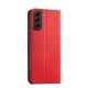 3. Magnet Fancy Case für Samsung Galaxy S23+ Flip Cover Wallet Stand rot