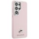 4. Karl Lagerfeld Saffiano KC Metal Logo MagSafe Hülle für Samsung Galaxy S26 Ultra - Pink