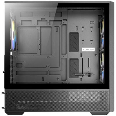 14. Antec FLUX REAR Midi-Tower, Schwarz