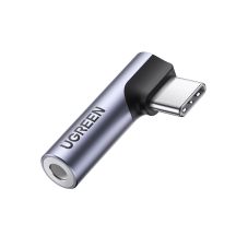 Ugreen AV154 80384 Adapter USB-C (männlich) gewinkelt / Miniklinke 3,5mm (weiblich) - grau