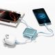 6. Joyroom JR-PBF27 22,5 W 10000 mAh Powerbank mit zwei integrierten Kabeln - Blau