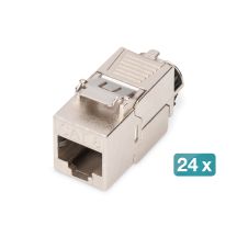 Digitus CAT 8.1 Keystone-Modul, geschirmt, werkzeugloser Montageanschluss - 24 Stück.