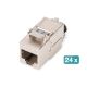 Digitus CAT 8.1 Keystone-Modul, geschirmt, werkzeugloser Montageanschluss - 24 Stück.
