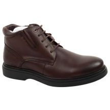 Lee Cooper Herrenschuhe, elegante braune Leder-Stiefeletten mit Isolierung