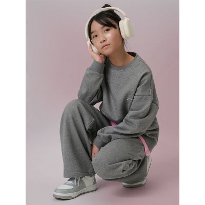 Lockerer Mädchen-Sweatshirt ohne Kapuze, Größe 4F 4FJRSS26TSWSF2624-25M