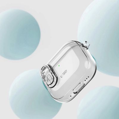 2. Tech-Protect Slim Hook-Hülle für AirPods 4 – transparent