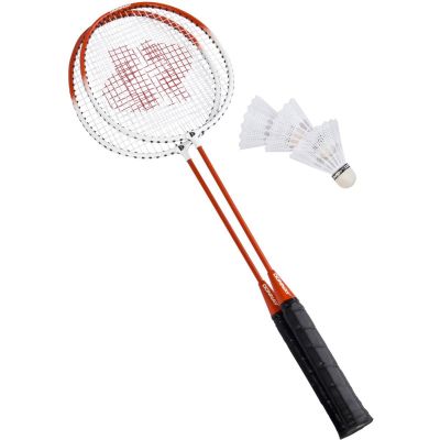 8. DONNAY 6-IN-1 ORANGE BADMINTON-SET IM KOFFER