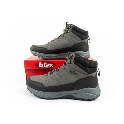 10. Lee Cooper Herren-Winterwanderschuhe, gefüttert, knöchelhoch, grau