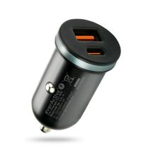 EVERACTIVE Autoladegerät 1x USB + 1x USB-C 35W QC 3.0 PD Schwarz CC-30Q