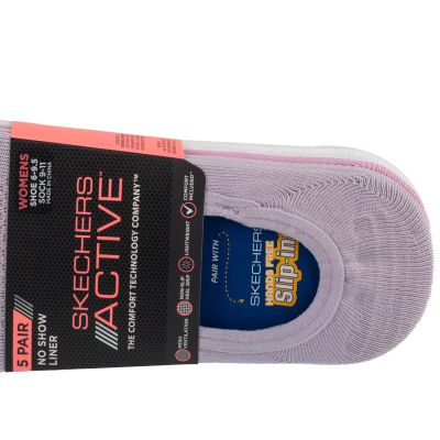 3. Skechers 5er-Pack Mikrofaser-Innensocken S113836-PRLV Lila 36-40