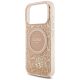 6. Guess IML Flowers Electro Pearl Strap MagSafe Case für iPhone 17 Pro - Rosa