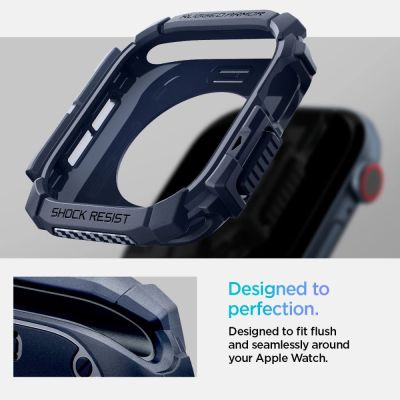 11. Spigen Rugged Armor Hülle für Apple Watch 10 46 mm – Marineblau