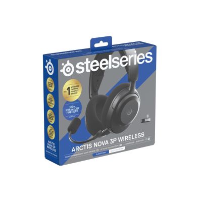 2. Steelseries Arctis Nova 3P Kabellose Kopfhörer für Playstation, Schwarz