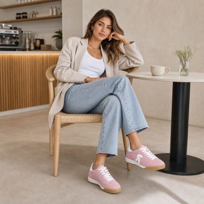 8. Bequeme rosa Damen-Sneaker Rieker W4000-31