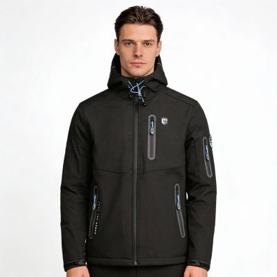 7. Geographical Norway Taxillus DB 056 M WY9224H/GN-Schwarze Softshelljacke