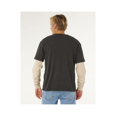 2. RIP CURL Inner Visions Smashed Langarmshirt Schwarz