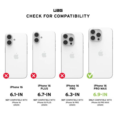 3. UAG Civilian Magsafe - Schutzhülle für iPhone 16 Pro Max, kompatibel mit MagSafe (Mallard)