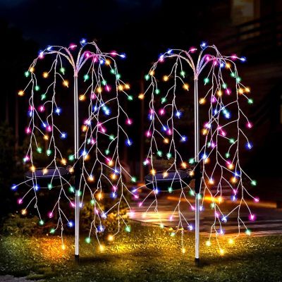 13. Solar-Feuerwerksbaum, mehrfarbig, 72 cm, 120 LEDs