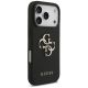 4. Guess Grained Big 4G & Classic Logo Hülle für iPhone 17 Pro - Schwarz
