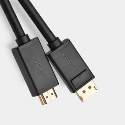 3. Ugreen Unidirektionales DisplayPort-zu-HDMI-Kabel 4K 30Hz 32 AWG 2m Schwarz (DP101 10202)