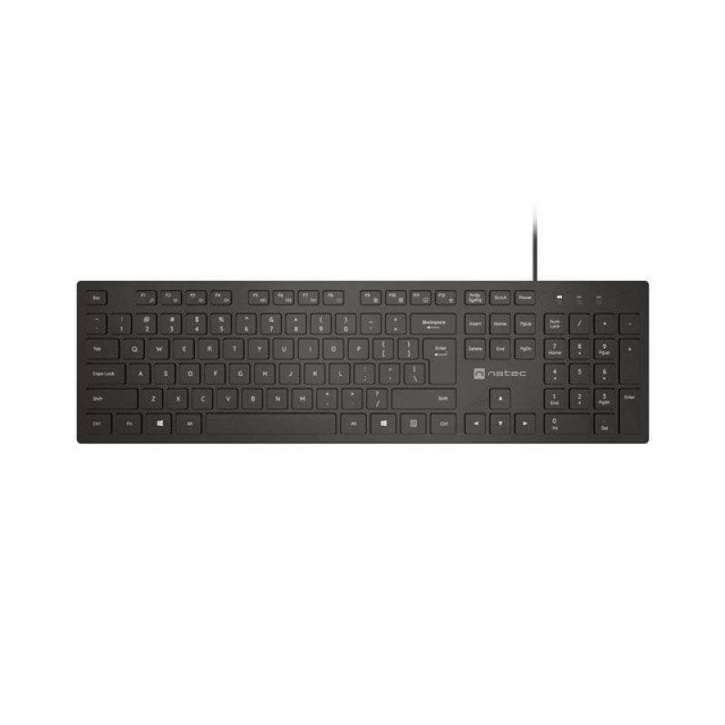 7. NATEC HERRING MULTIMEDIA-TASTATUR US SLIM SCHWARZ