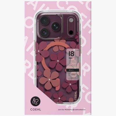5. Uniq Coehl Mila Magnetische Ladehülle für iPhone 18 Pro / 17 Pro – Burgunderrot