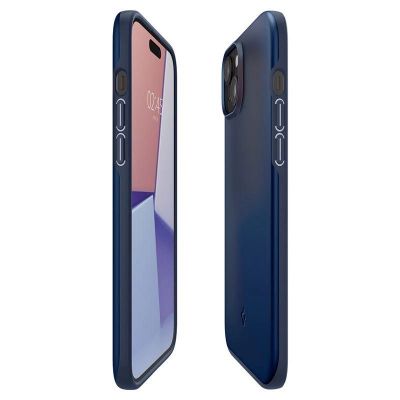 8. Spigen Thin Fit Hülle für iPhone 15 Plus – Blau