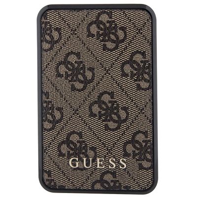 2. Guess Powerbank 18W GUPB10DP4GEGW 10000mAh braun/braun 4G Leder Metall Logo