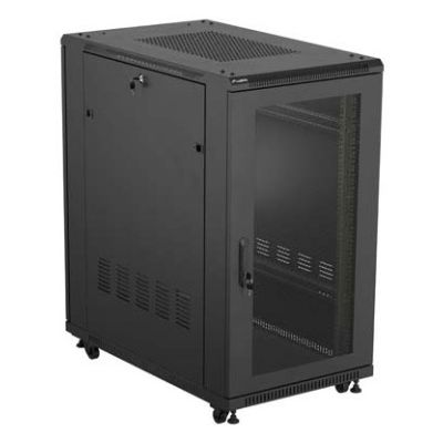 3. Lanberg FF01-6022-23B 22U Rack, freistehend, schwarz