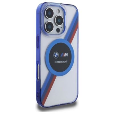 4. BMW BMHMP16X23HTPUT iPhone 16 Pro Max 6,9" transparentes Hardcase Motosport IML Circle MagSafe