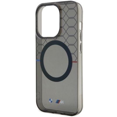 6. Hülle BMW BMHMP14XHGPK iPhone 14 Pro Max 6.7" grau/grau Hardcase Pattern MagSafe