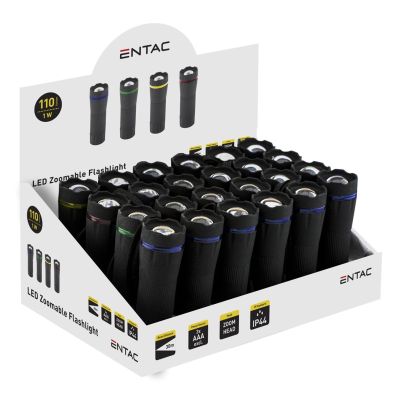 3. Entac EFL-ZOOM-PL Taschenlampe Schwarze LED-Handtaschenlampe