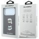 8. Karl Lagerfeld Saffiano Hülle mit Karl & Choupette Köpfen Pins & Logo für iPhone 18 Pro / 17 Pro - bordeauxrot