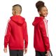3. adidas Tiro 26 League Sweatshirt-Kapuzenpullover mit durchgehendem Reißverschluss für Kinder, Rot, KF9101