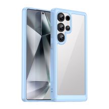 Outer Space Case Silikonhülle mit Gelrahmen für Samsung Galaxy S25 Ultra – blau