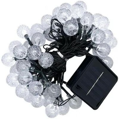 26. Solar-Gartenlampen-Girlande, Solarkette, 4,9 m, 40 LEDs, warmweiß